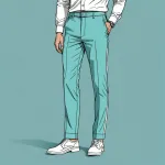 light aqua-colored pants image